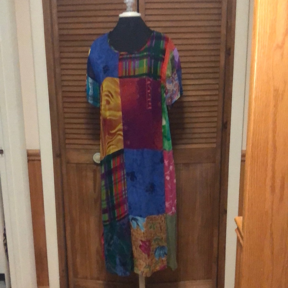 Multi colored boho dress